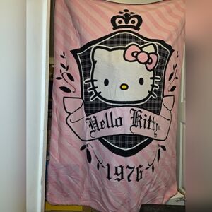 Hello Kitty Vintage Limited Edition Collectable Throw Blanket And Matching Towel